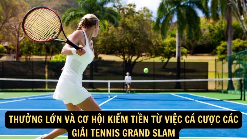 Thưởng lớn và cơ hội kiếm tiền từ việc cá cược các giải tennis Grand Slam